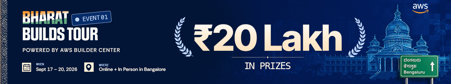 First Commit, event one of the Bharat Builds Tour, September 17 to 20, 2026