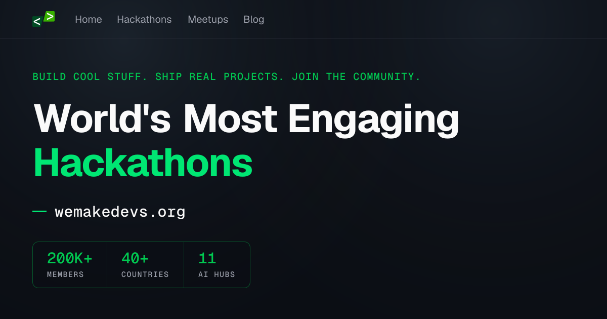 Sign in | WeMakeDevs